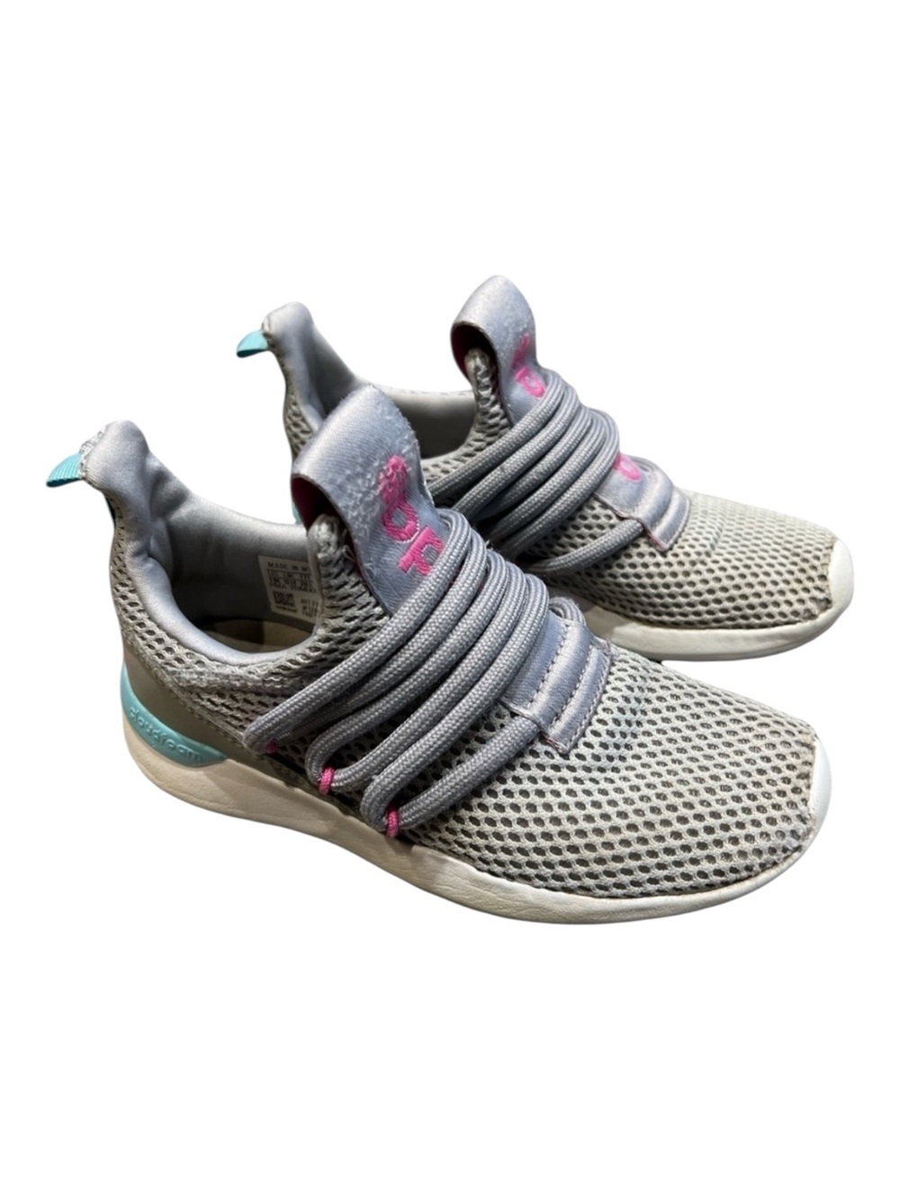 adidas Kids' Lite Racer Adapt 3.0 Shoes pink/ Gray size 11 K